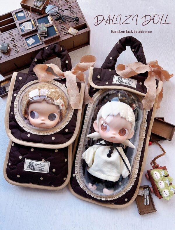 1 “The Winter Latte” Brown Polka Artisan Soft Toast Carrier