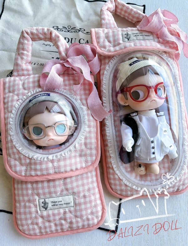 1 "The Pink Gingham Picnic" Artisan Soft Toast Carrier