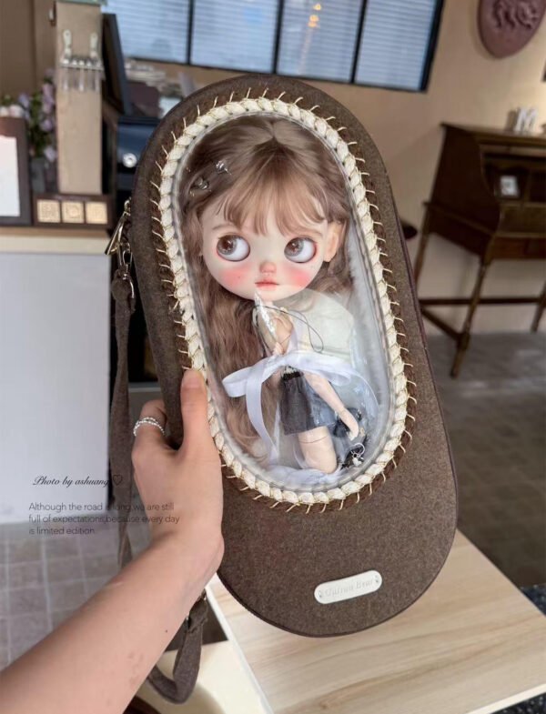 Artisan Mocha Woolen Bubble Carrier with Hand