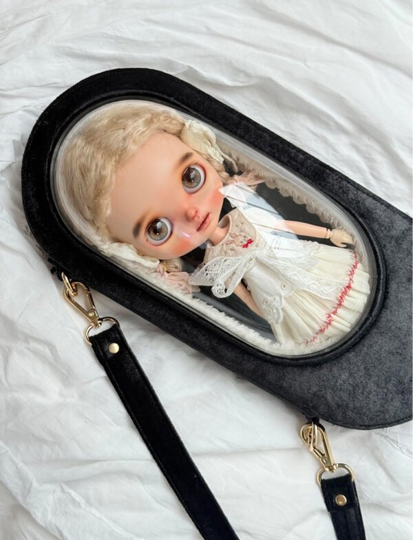 2 “Classic Black Velour Dark Lolita”Bubble Carrier