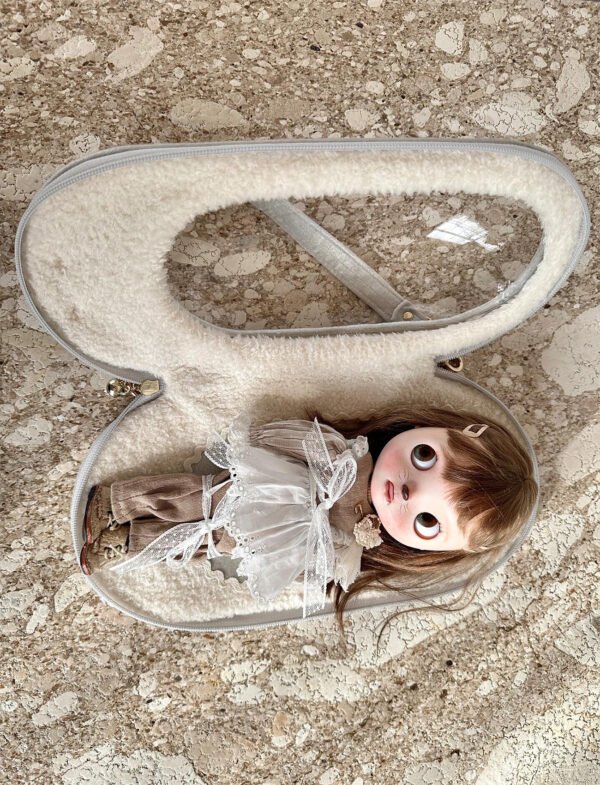 Classic Silver Shimmering Velvet Bubble Carrier