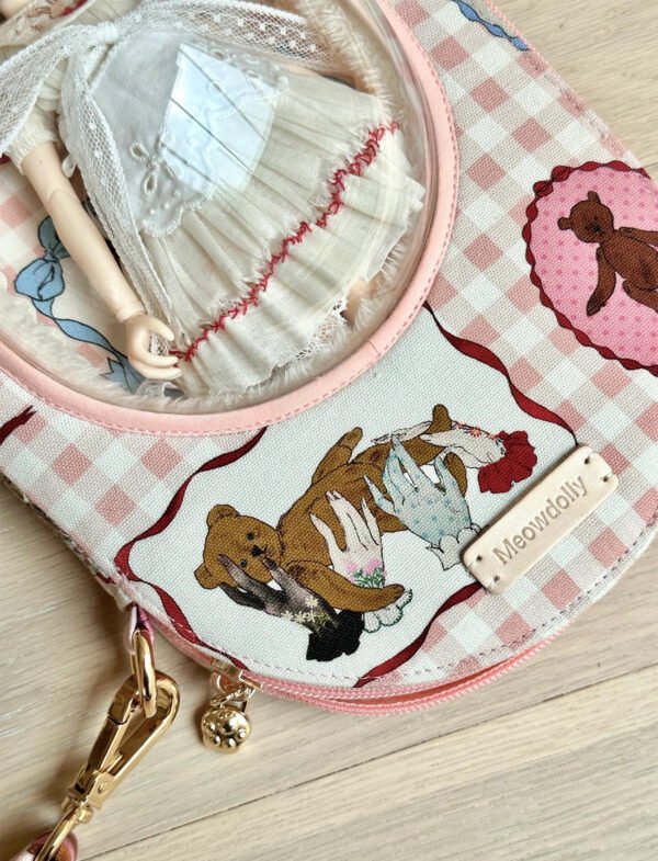 "The Girl & Her Bear"Artisan Bubble Carrier