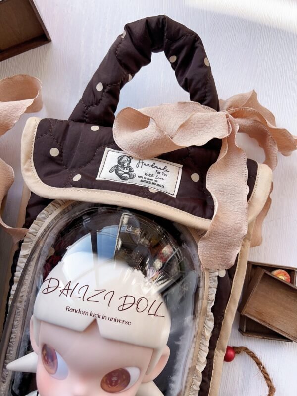 3 “The Winter Latte” Brown Polka Artisan Soft Toast Carrier