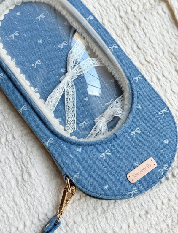 5 "Denim Butterfly" Artisan Bubble Carrier