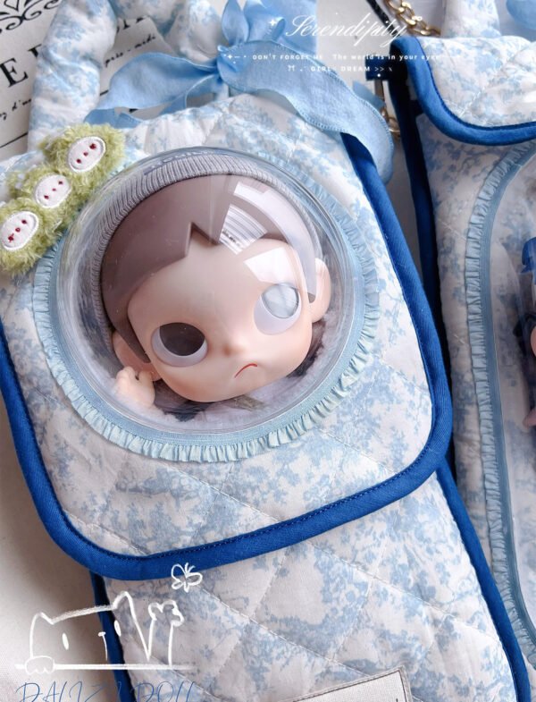 5 "The Blue Baikal" Floral Artisan Toast Carrier