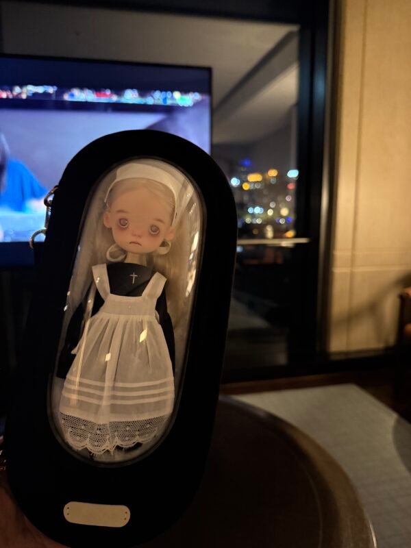 Gothic Black Cashmere Woolen Bubble Carrier