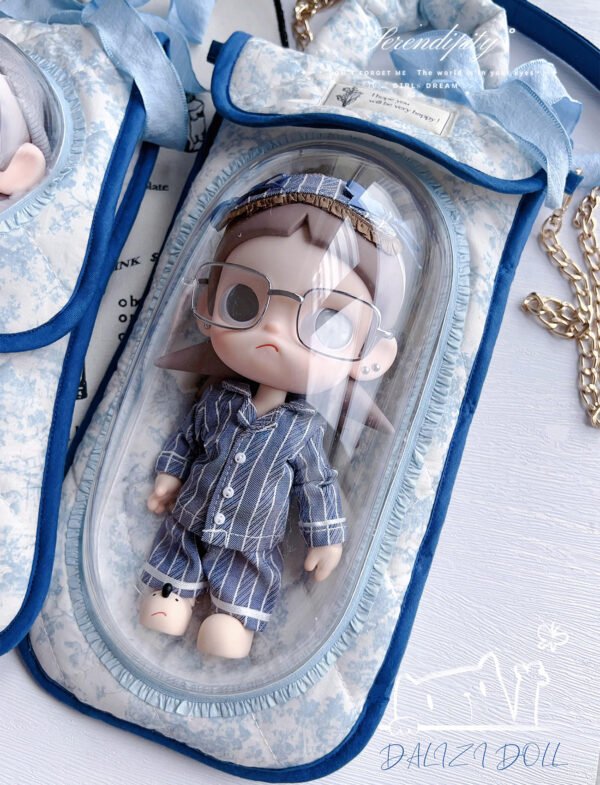 6 "The Blue Baikal" Floral Artisan Toast Carrier