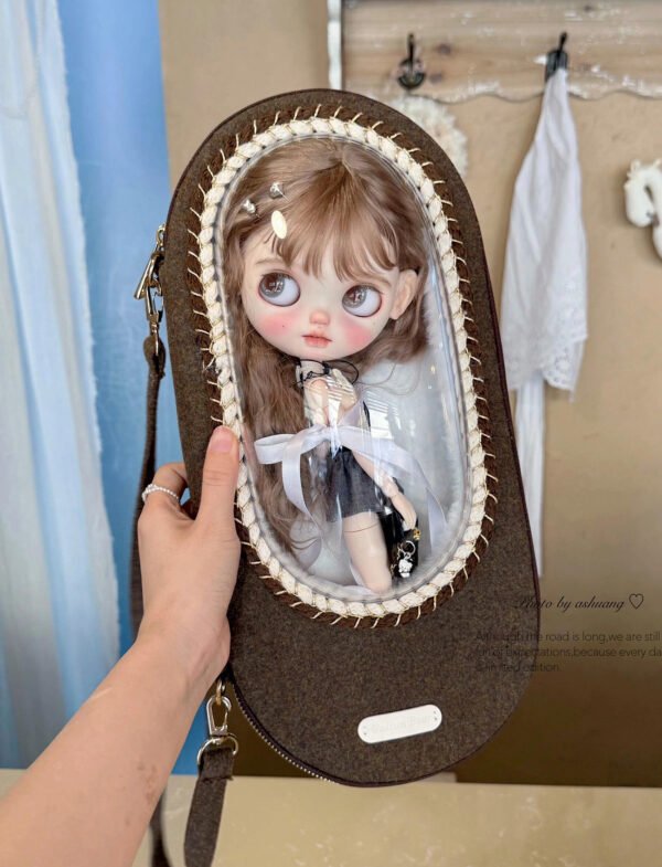 Artisan Mocha Woolen Bubble Carrier with Hand