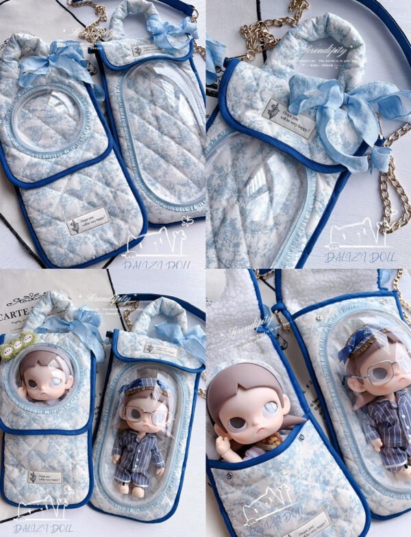 8 "The Blue Baikal" Floral Artisan Toast Carrier