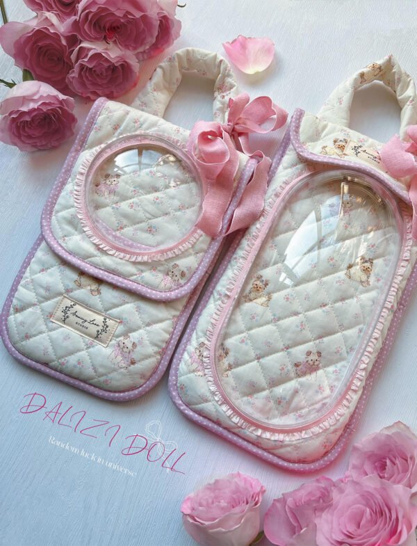 Blythe7-1 “Classic Pink Puppy”Artisan Soft Toast Blythe Carrier